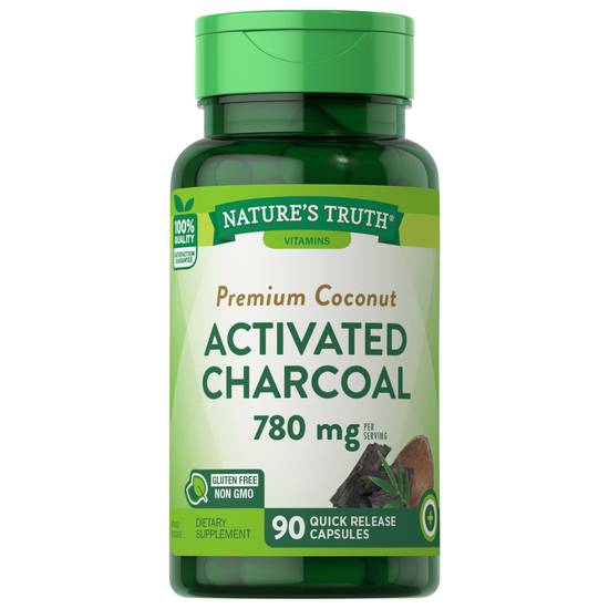 Nature's Truth Activated Charcoal 520mg Capsules (90 ct)
