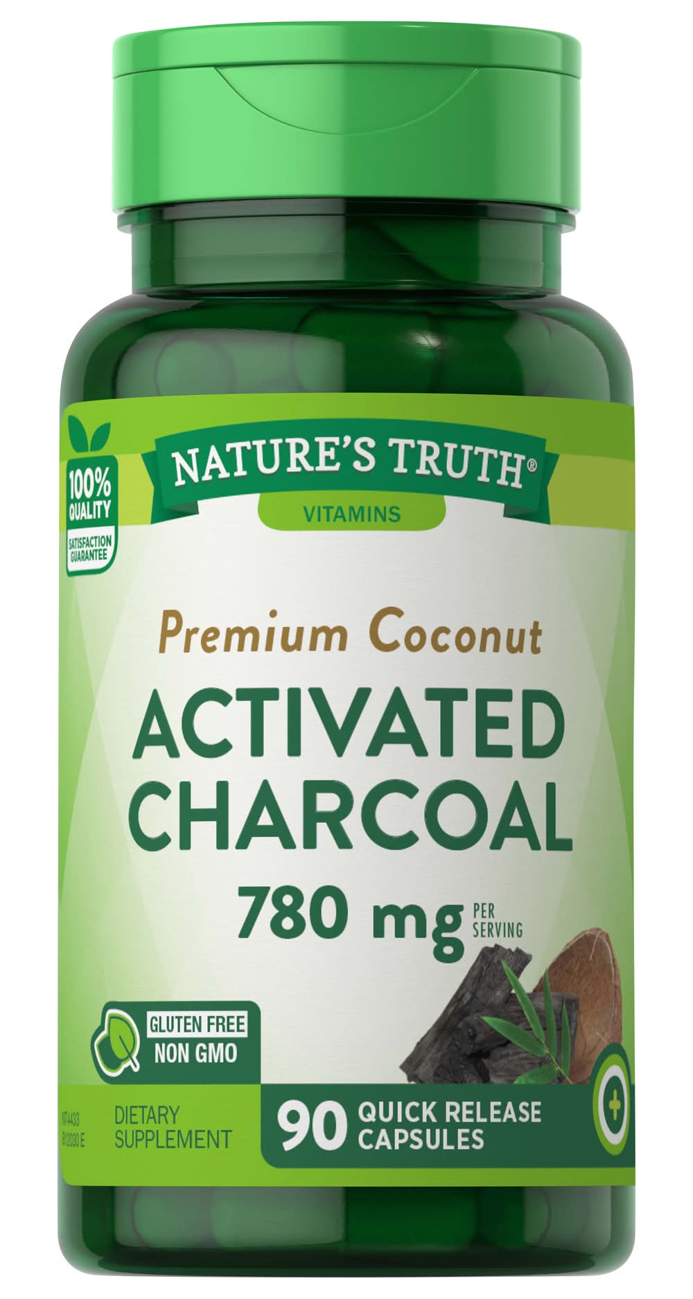 Nature's Truth Activated Charcoal Capsules 780 mg (90 ct)