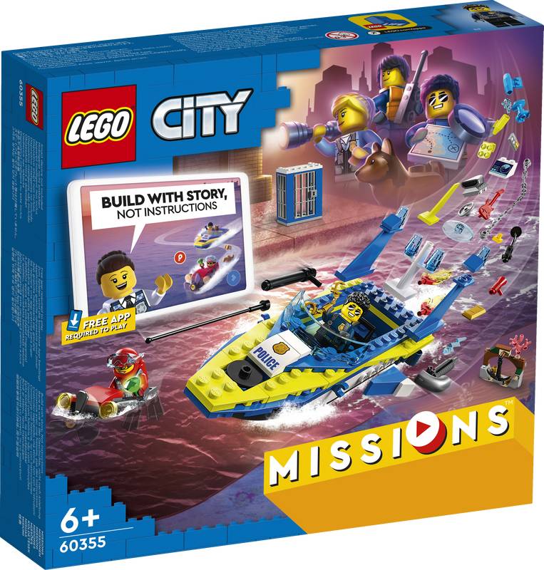 Lego city misiones de investigación de la policía acuática 60355