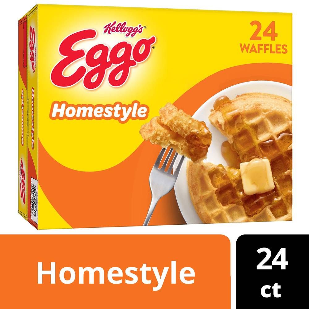 Kellogg's Eggo Homestyle Family pack Waffles (1.85 lbs, 24 ct)