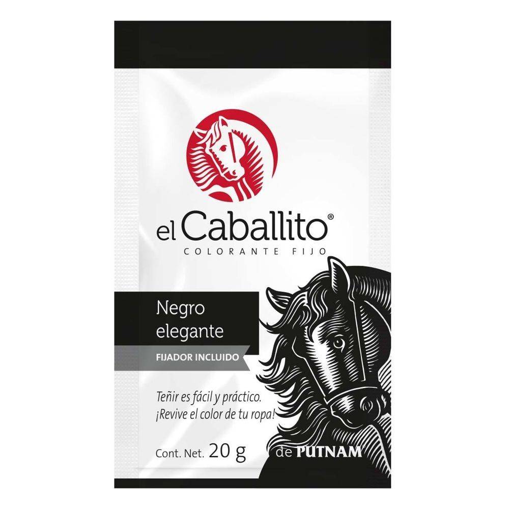 el Caballito · Colorante en polvo negro elegante (20 g)