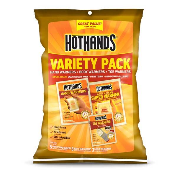 Hot Hands Body Warmers Variety pack (13 ct)