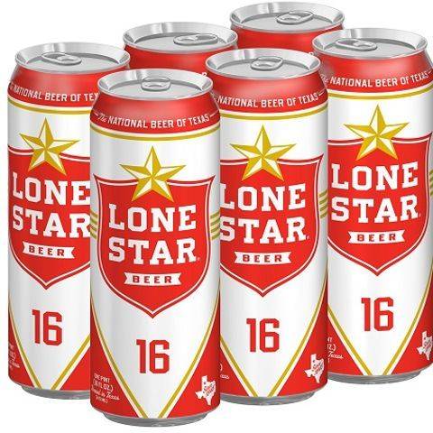 Lone Star Light 6 Pack 16oz Can