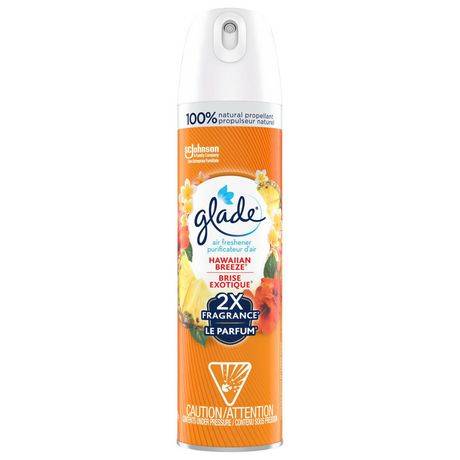 Glade purificateur d'air et éliminateur d'odeurs en aérosol (brise exotique)