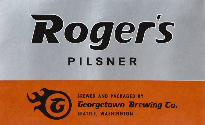 Georgetown Brewing Co. Rogers Domestic Pilsner Beer (6 ct, 12 fl oz)