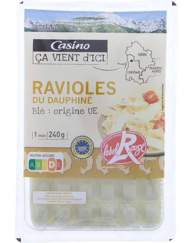 Casino Ça Vient D'Ici Ravioles du Dauphiné - Label Rouge - 240g