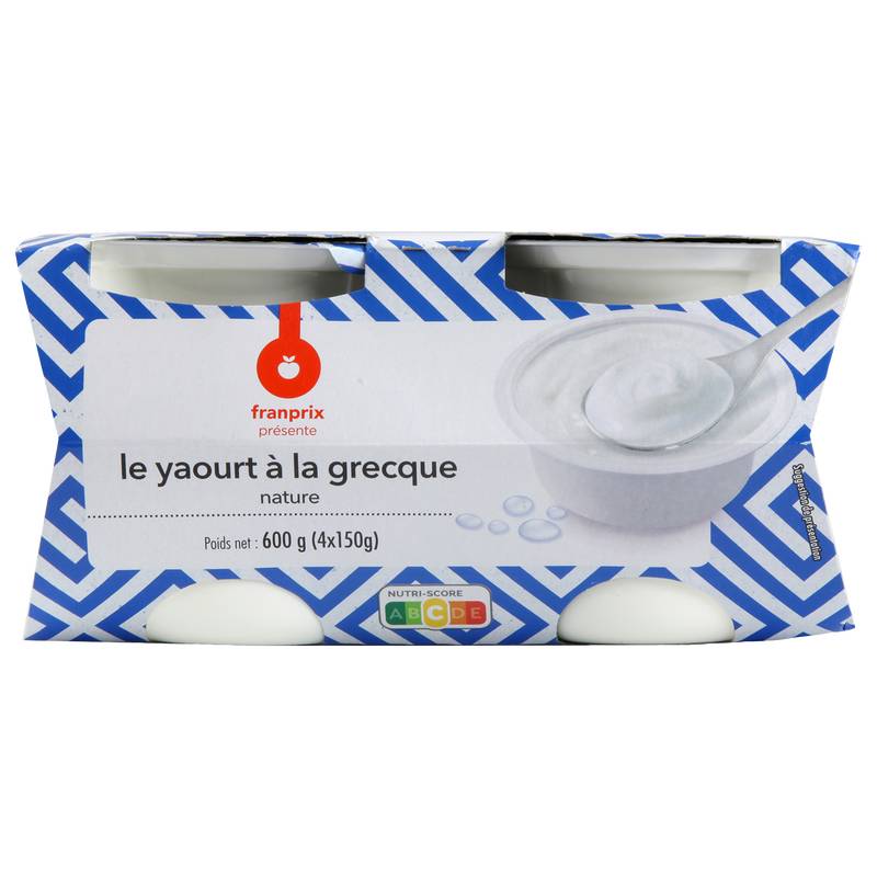 Franprix - Yaourts à la grecque nature (4 x 150g)