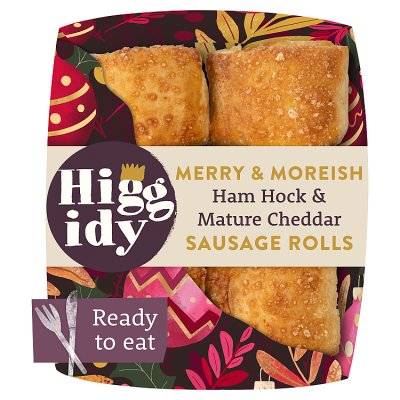 Higgidy Ham Hock & Cheddar Sausage Rolls (160g)