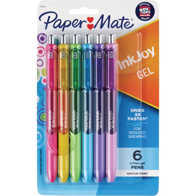 Paper Mate Ink Joy Fashion Gel Pens Pastel Assorted (6 ct)