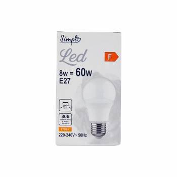 Bombilla Led Estandar Carrefour 60W E27 Cálida