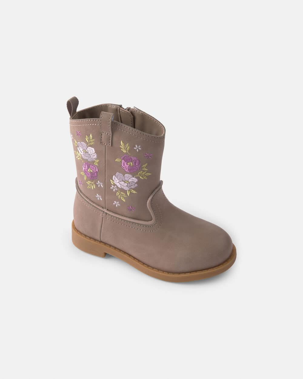 Toddler Girl Floral Cowboy Boots - Brown - 8