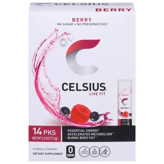 Celsius Otg Power Stick Packets Berry (14 ct)