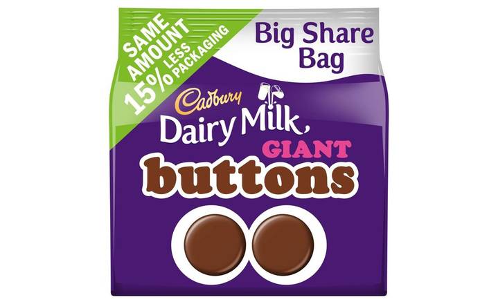 Cadbury Dairy Milk Giant Buttons Chocolate Bag 240g (400804) 