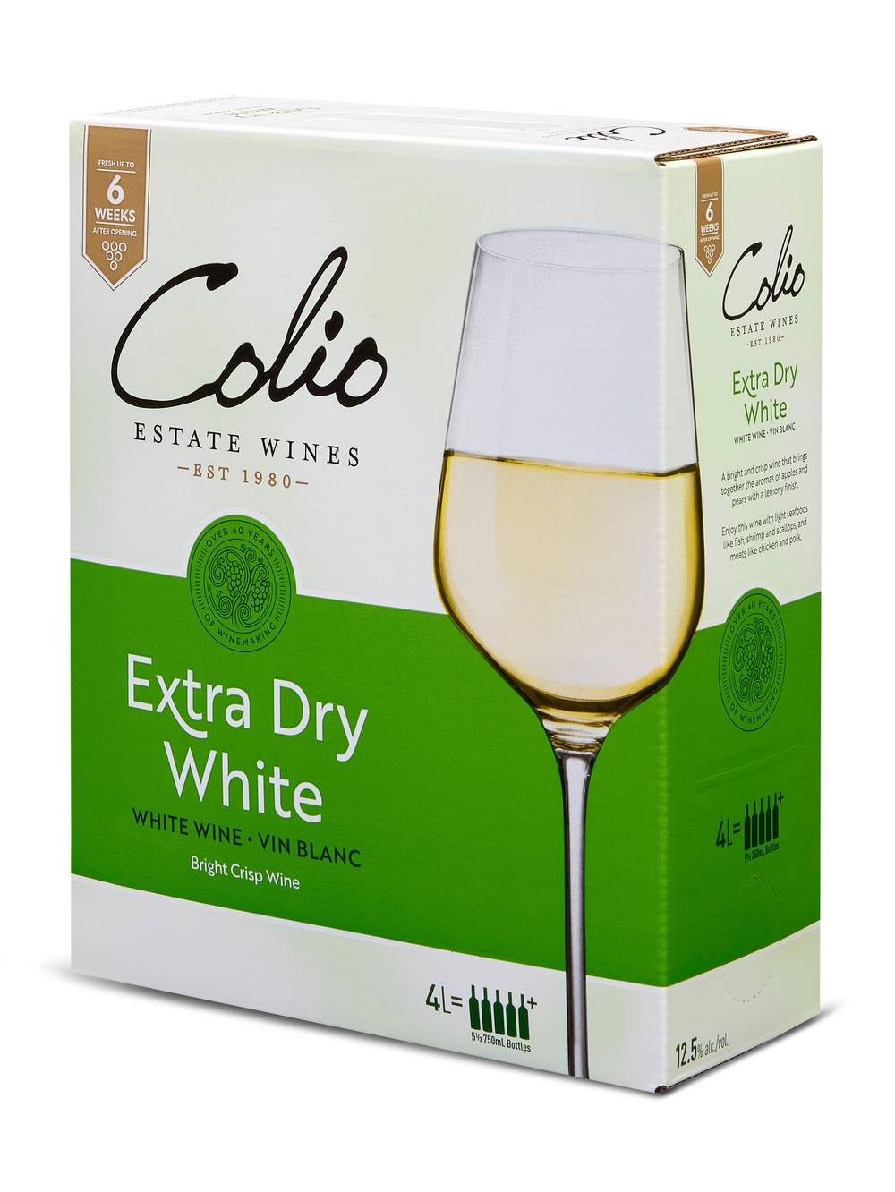 Colio Extra Dry White Wine (4 L)