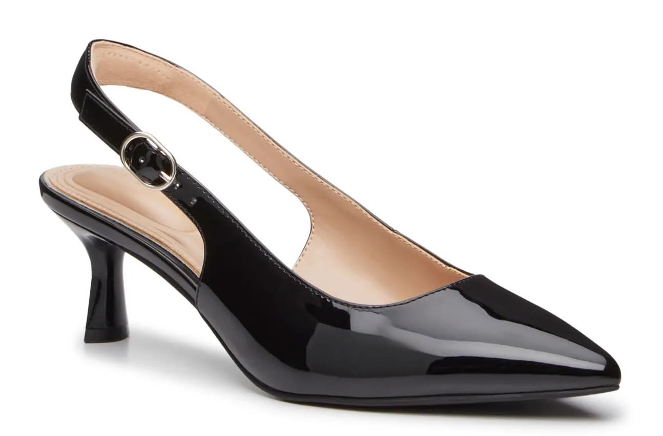 Kelly & Katie Jamet Pump (Black Patent Synthetic Medium - 8)