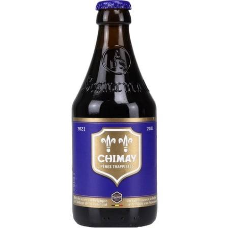 Bière bleue Trappiste Belge CHIMAY - la bouteille de 33cL