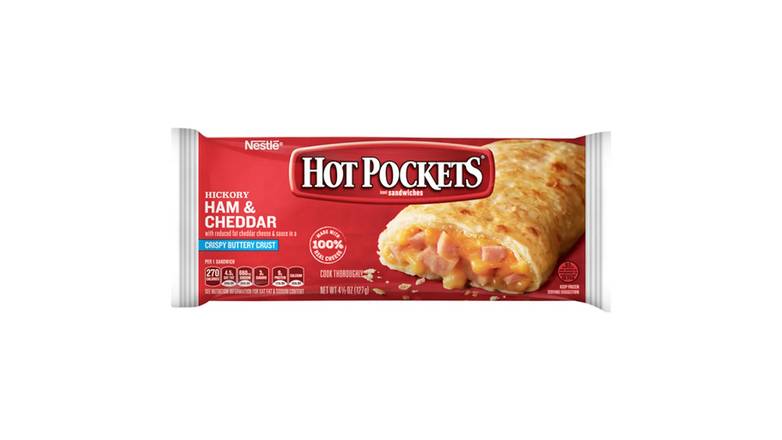 Hot Pockets Ham Cheddar Frozen Sandwich