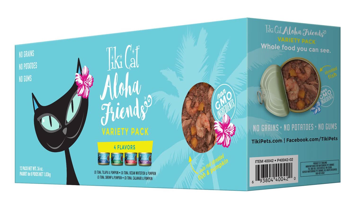 Tiki Cat Aloha Friends Variety Pack Cat Food, 12 pack