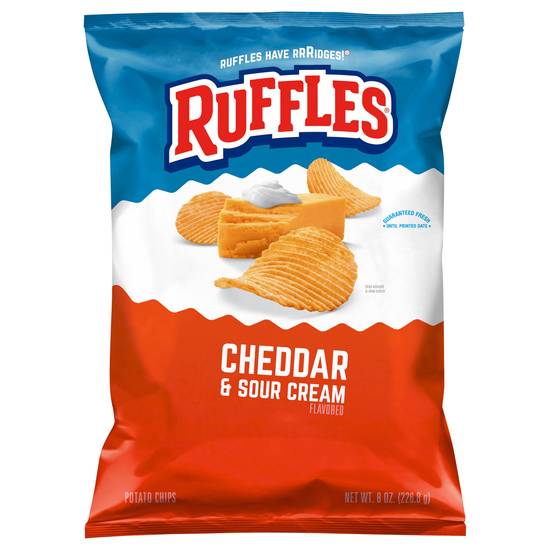 Ruffles Cheddar and Sour Cream Potato Chips