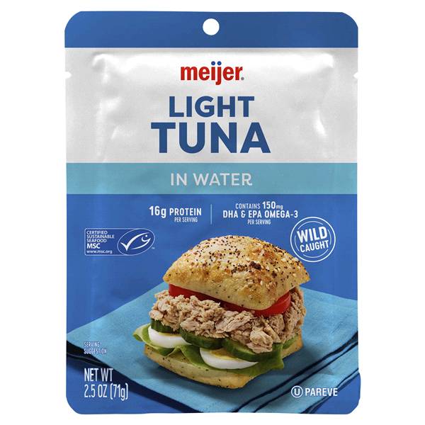 Meijer Chunk Light Tuna Pouch (2.5 oz)