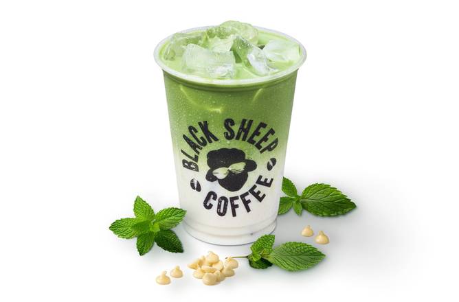 Iced White Mint Choc Matcha Latte