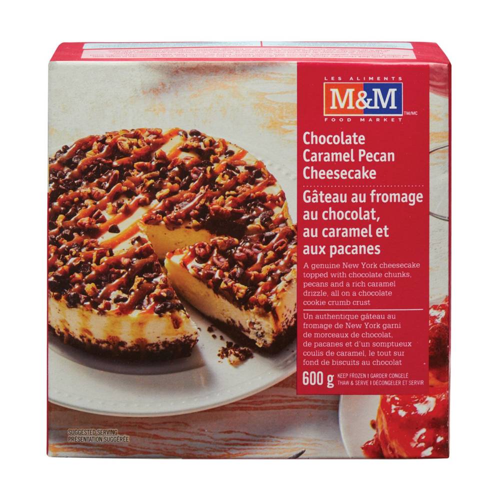 M&M Food Market · Chocolate Caramel Pecan Cheesecake (600 g)