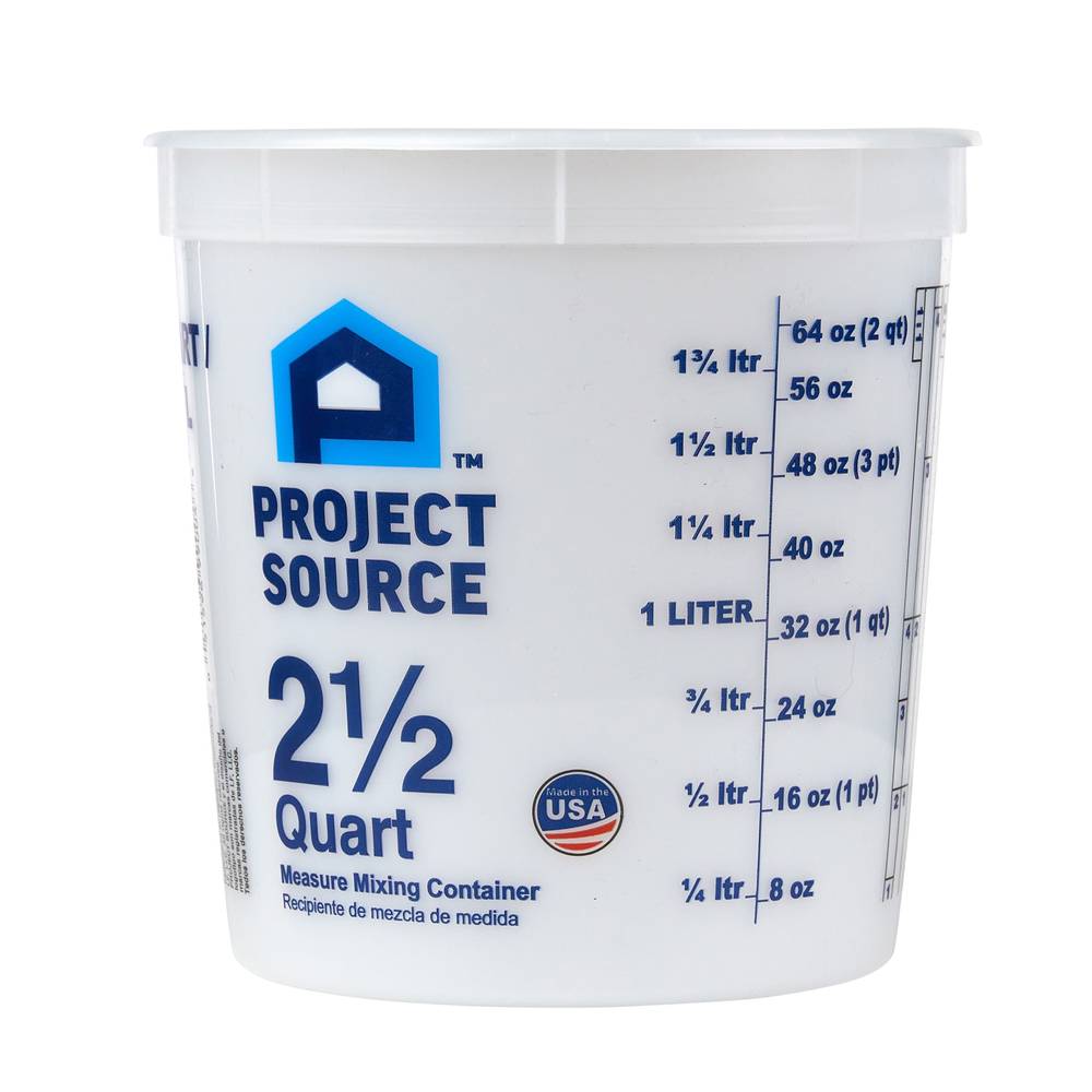 Project Source 2.5-Quart BPA-Free Plastic Paint Bucket | PN0092PS