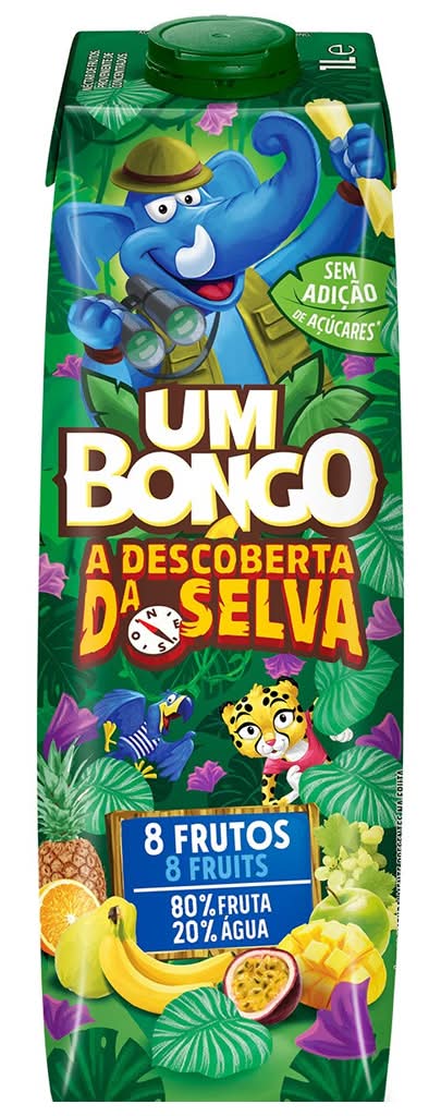 Bongo - NÃ©ctar de 8 frutos, garrafa de 1l