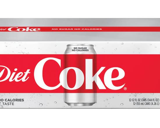 Order Diet Coke 12 Pack Cans food online from Chevron Extramile store, Everett on bringmethat.com