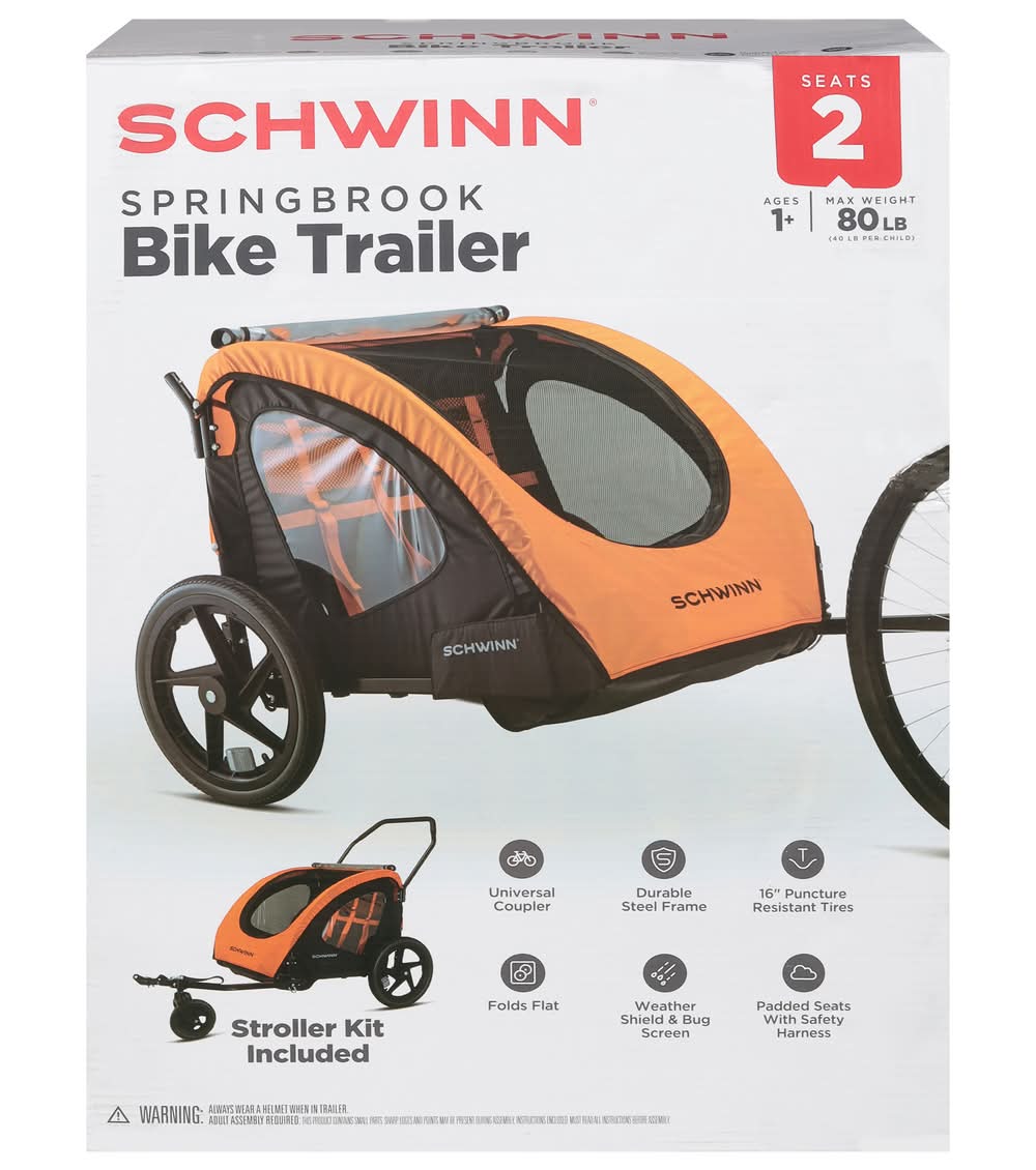 Schwinn Springbrook Bike Trailer (2 ct)