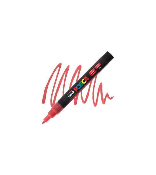 Posca Paint Marker Pc-3M Glitter Red