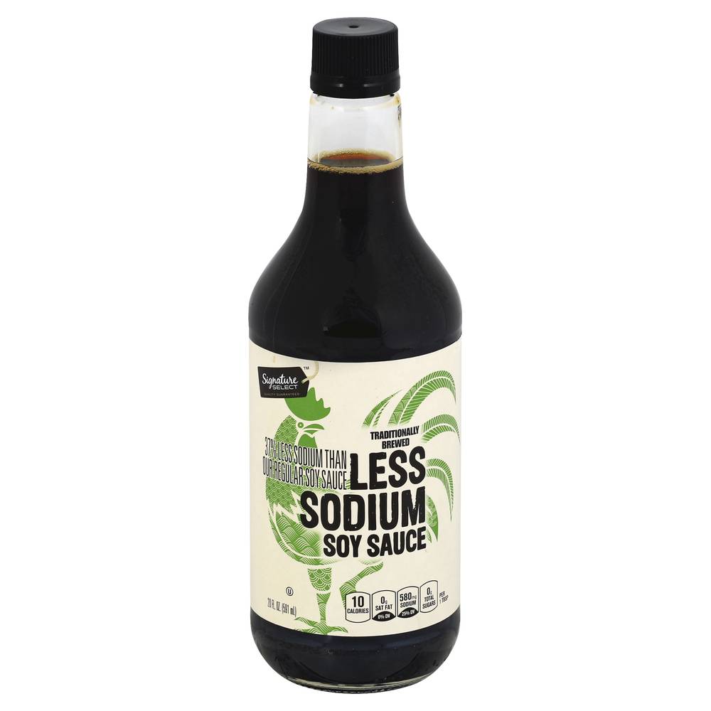 Signature Select Less Sodium Traditionally Brewed Soy Sauce