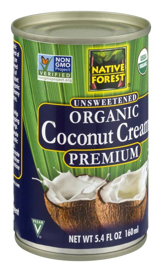 Unsweetened Premium Coconut Cream Native Forest 5.4 oz