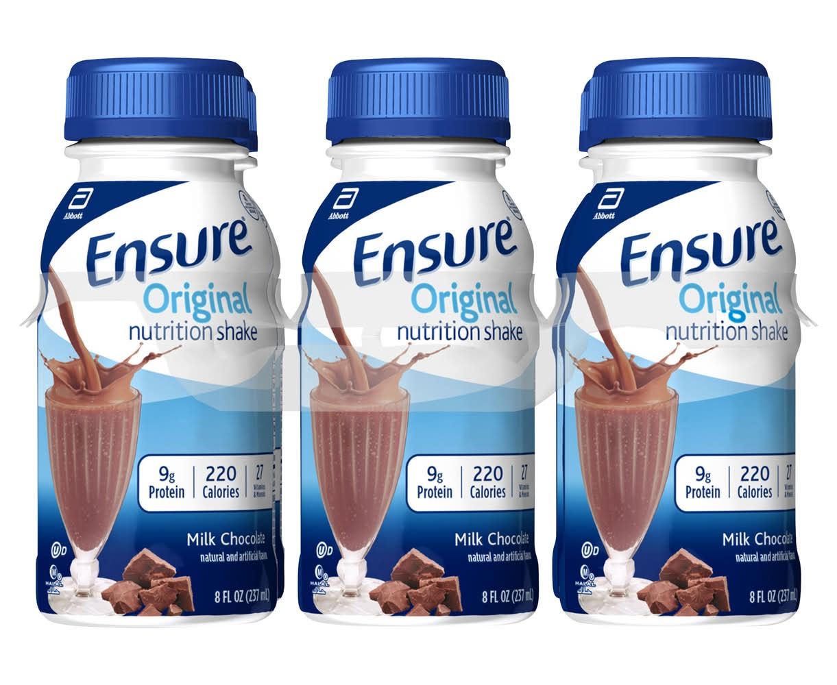 Ensure Original Nutrition Shake, Milk Chocolate (6 x 8 fl oz)