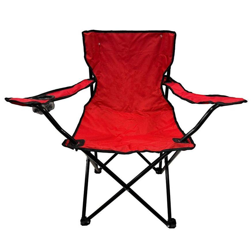Red Camp Chair with Carrying Bag. 31in
