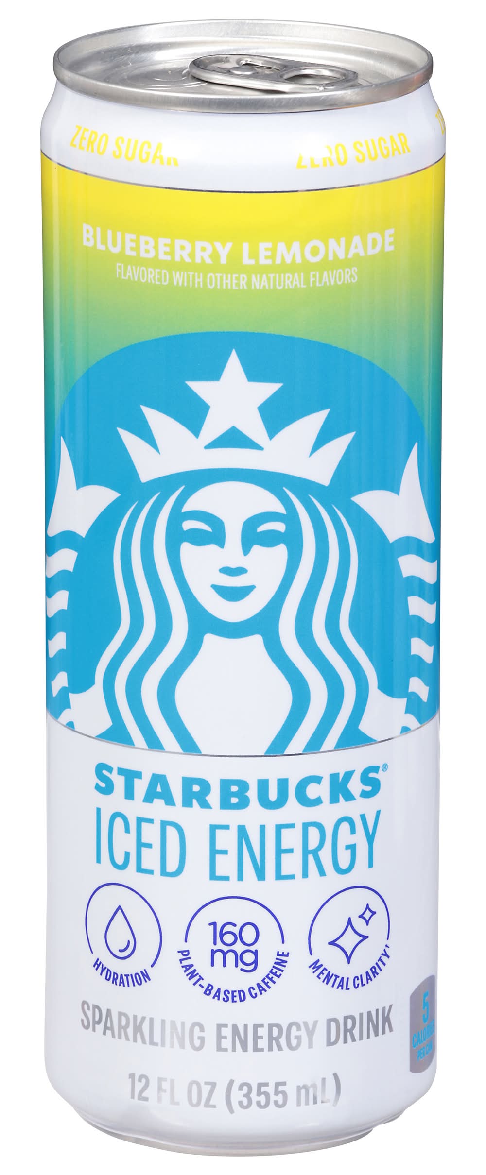 Starbucks Zero Sugar Sparkling Iced Energy Drink, Blueberry Lemonade (12 fl oz)