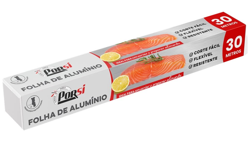 PorSi - Folha de alumÃnio, 30 metros