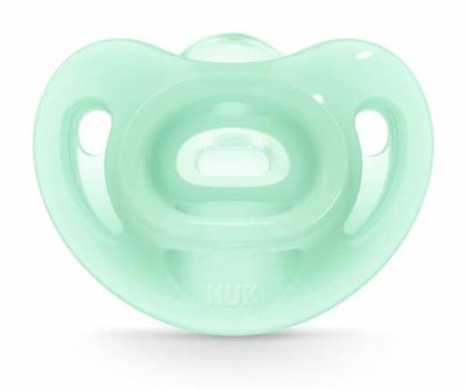 NUK SENSITIVE 全矽膠安撫奶嘴(0~6M)綠色 1入 #156913