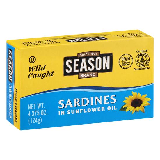 Season Sardines in Sunflower Oil (4.4 oz)