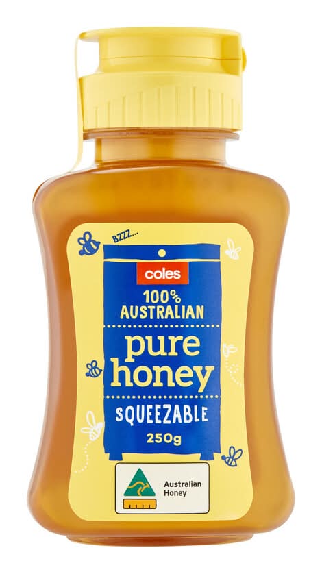 Coles 100% Pure Honey Squeezable (250g)
