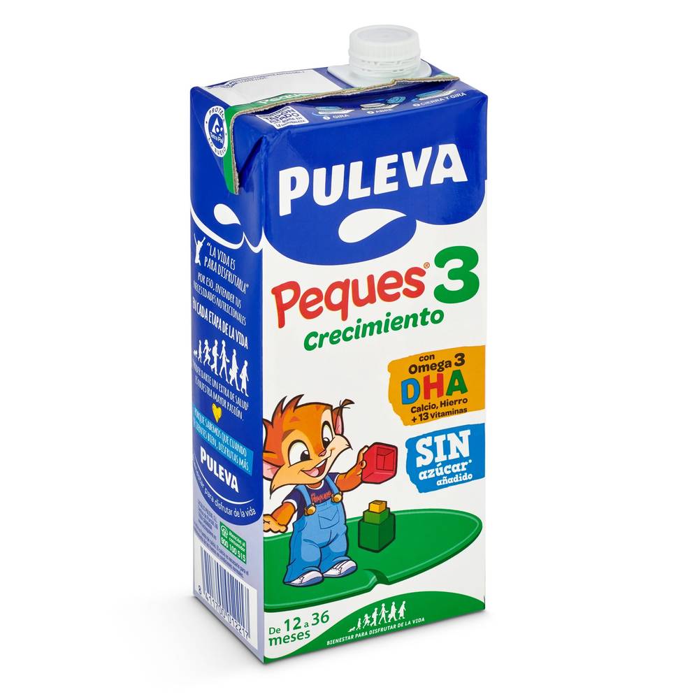 Leche Peques3 Crecimiento Con Omega Puleva Brik 1 L