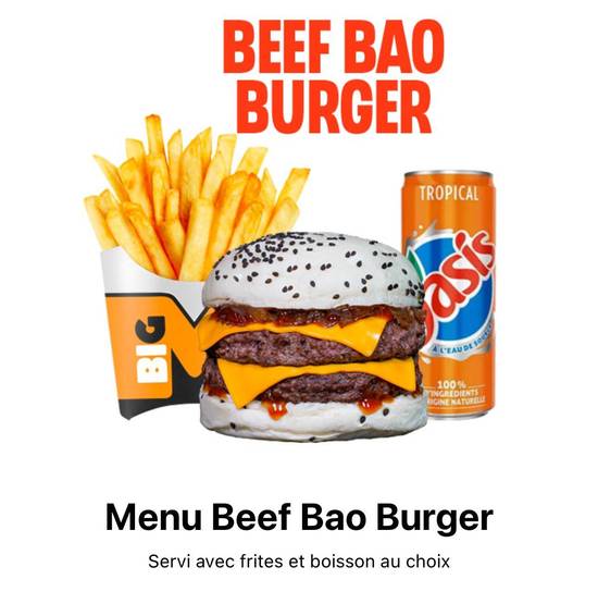 Menu Beef Bao Burger