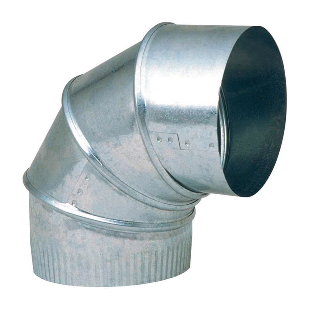 Imperial 4 In. D X 4 In. D Adjustable 90 Deg Galvanized Steel Furnace Pipe Elbow