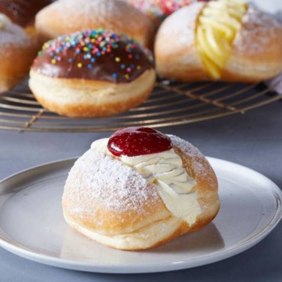 Fresh Cream and Jam Donut