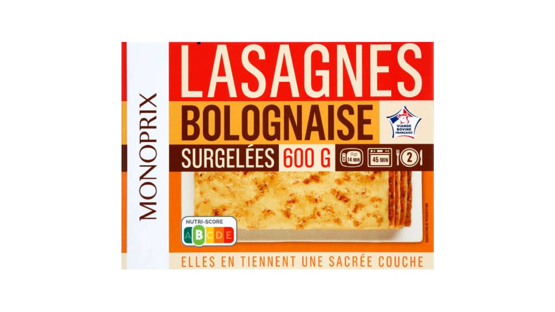 Monoprix - Lasagnes bolognaise