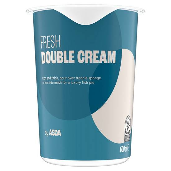 Asda Fresh Double Cream 600ml