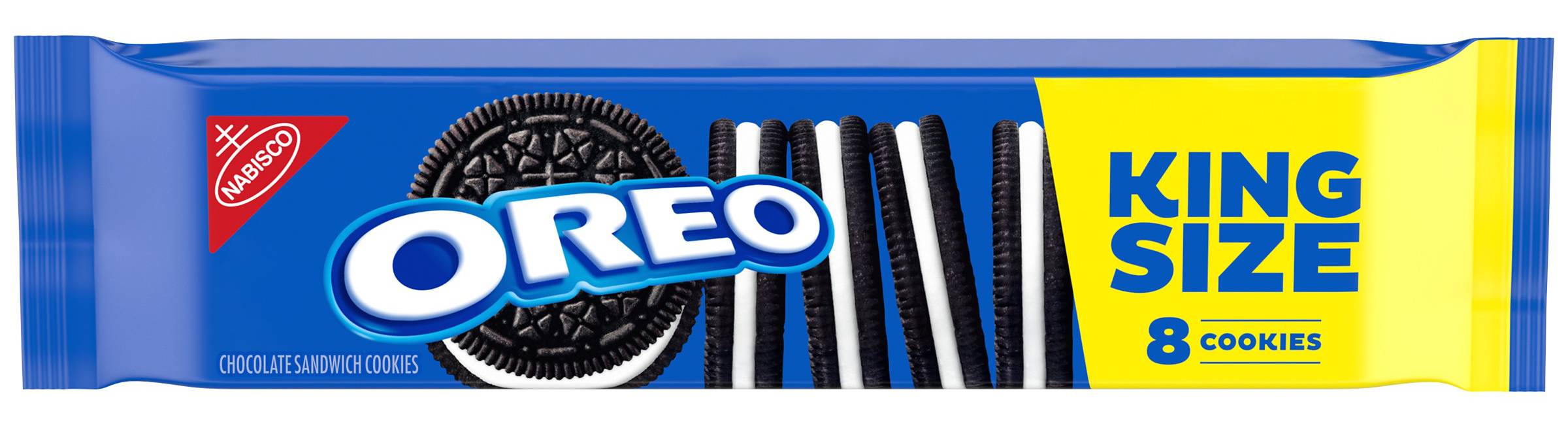 Oreo Chocolate Sandwich Cookies, King Size (3.22 oz, 8 ct)