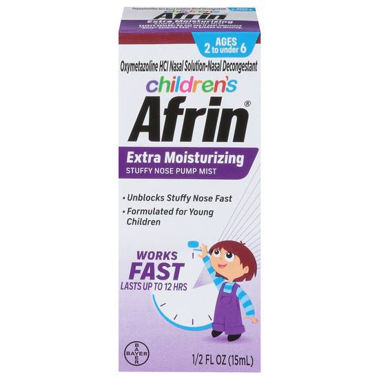 Afrin Children's Extra Moisturizing Stuffy Nose Pump Mist