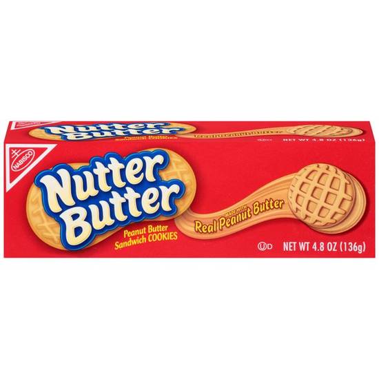 Nabisco Nutter Butter Peanut Butter Sandwich Cookies Box