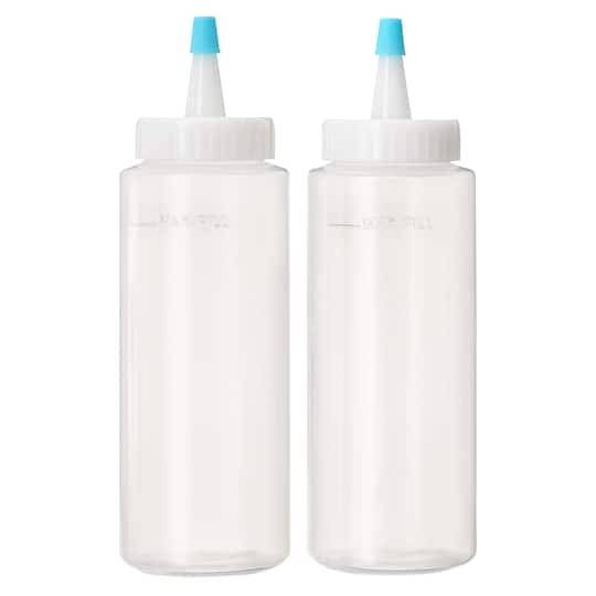 Celebrate It 6 Floz Squeeze Bottles, Clear (2 ct)